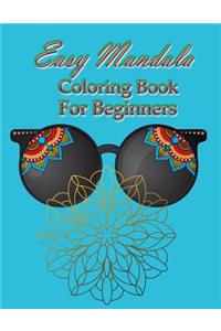Easy Mandala Coloring Book for Beginner