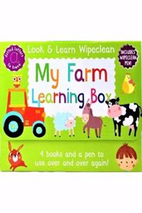 My Farm Learning Box : 4 books (Wipeclean)