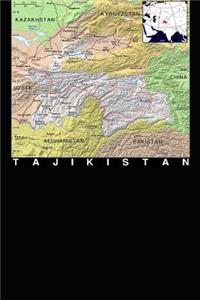 Modern Day Color Map of Tajikistan Journal