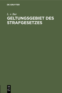 Geltungsgebiet Des Strafgesetzes