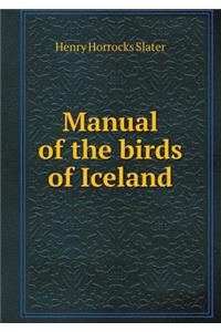 Manual of the birds of Iceland
