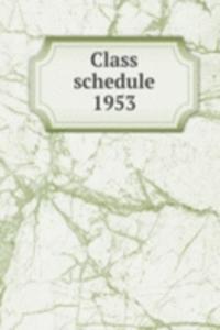 Class schedule