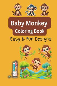 Baby Monkey Coloring Book