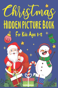 Christmas hidden picture book For Kids Ages 8-12