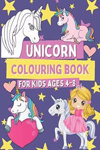 Unicorn Colouring Book for Kids 4-8