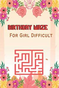 Birthday Maze For Girl Difficult