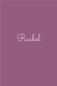 Rachel: notebook with the name on the cover, elegant, discreet, official notebook for notes, dot grid notebook,