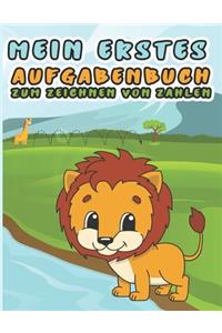 Mein erstes Aufgabenbuch zum Zeichnen von Zahlen
