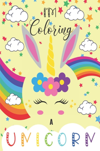 I'm coloring a unicorn