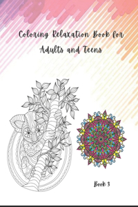 Coloring Relaxation Book for Adults and Teens: Mandalas