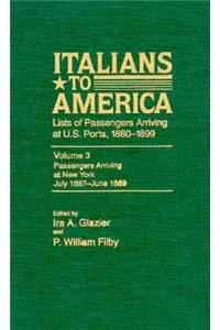 Italians to America, July 1887 - June 1889