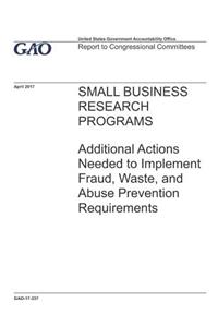Small Business Research Programs