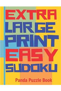 Extra Large Print Easy Sudoku