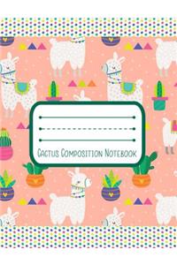 Cactus Composition Notebook
