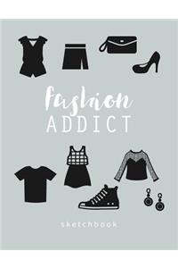 Fashion Designer Journal Dot Grid Sketchbook Gift Notebook