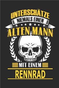 Unterschätze Niemals Einen Alten Mann Mit Einem Rennrad