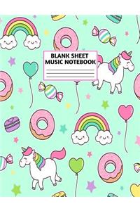 Blank Sheet Music Notebook