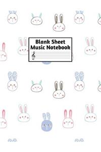 Blank Sheet Music Notebook