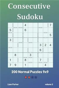 Consecutive Sudoku - 200 Normal Puzzles 9x9 vol.2