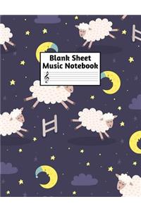 Blank Sheet Music Notebook