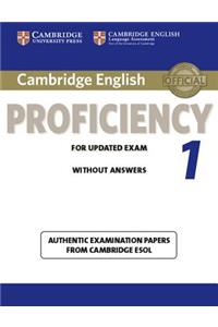Cambridge English Proficiency 1 for Updated Exam Student's Book Without Answers