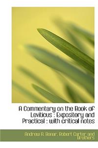 A Commentary on the Book of Leviticus