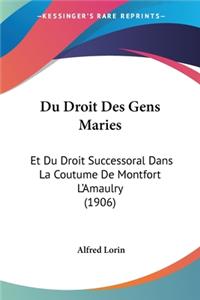 Du Droit Des Gens Maries