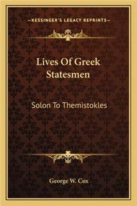 Lives of Greek Statesmen