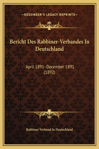 Bericht Des Rabbiner-Verbandes In Deutschland