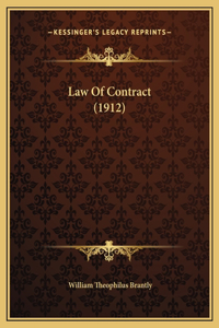 Law Of Contract (1912)