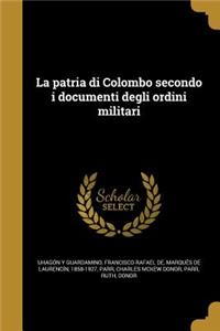 patria di Colombo secondo i documenti degli ordini militari