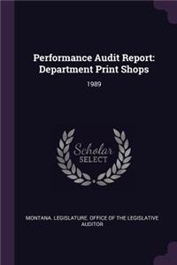 Performance Audit Report