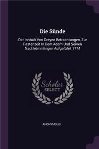 Die Sünde