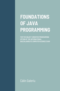 Foundations of Java Programming