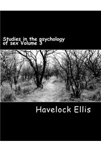 Studies in the psychology of sex Volume 3
