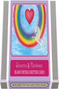 Unicorns and Rainbows Vintage Boxed Cards.
