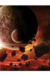Asteroid Field Blank Sketchbook