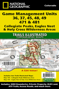 Collegiate Peaks, Eagles Nest, And Holy Cross Wilderness Areas Gmu [map Pack Bundle]