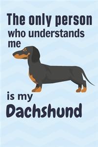 only person who understands me is my Dachshund: For Dachshund Dog Fans