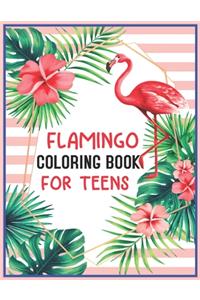 Flamingo Coloring Book for Teens