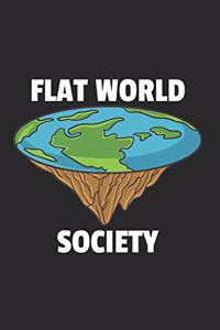 Flache Erde Notizbuch