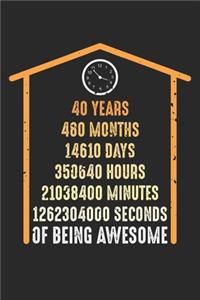 40 Years 480 Months