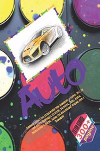Design libro da colorare per bambini - Auto. Più di 100 auto