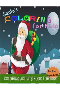 Santa's Coloring Book for Kids