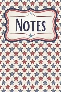 Patriotic Stars USA Notebook