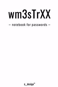 Notizbuch für Passwörter