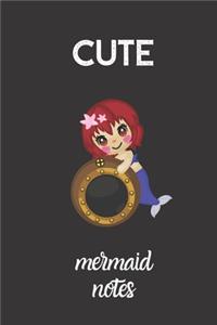 cute mermaid notes