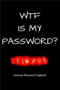 WTF is my password? Internet Password Logbook
