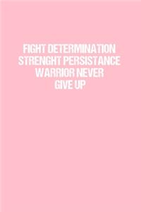 Fight Determination Strenght Persistance Warrior Never Give Up