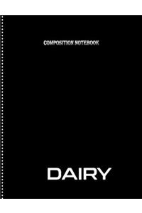 composition notebook dairy